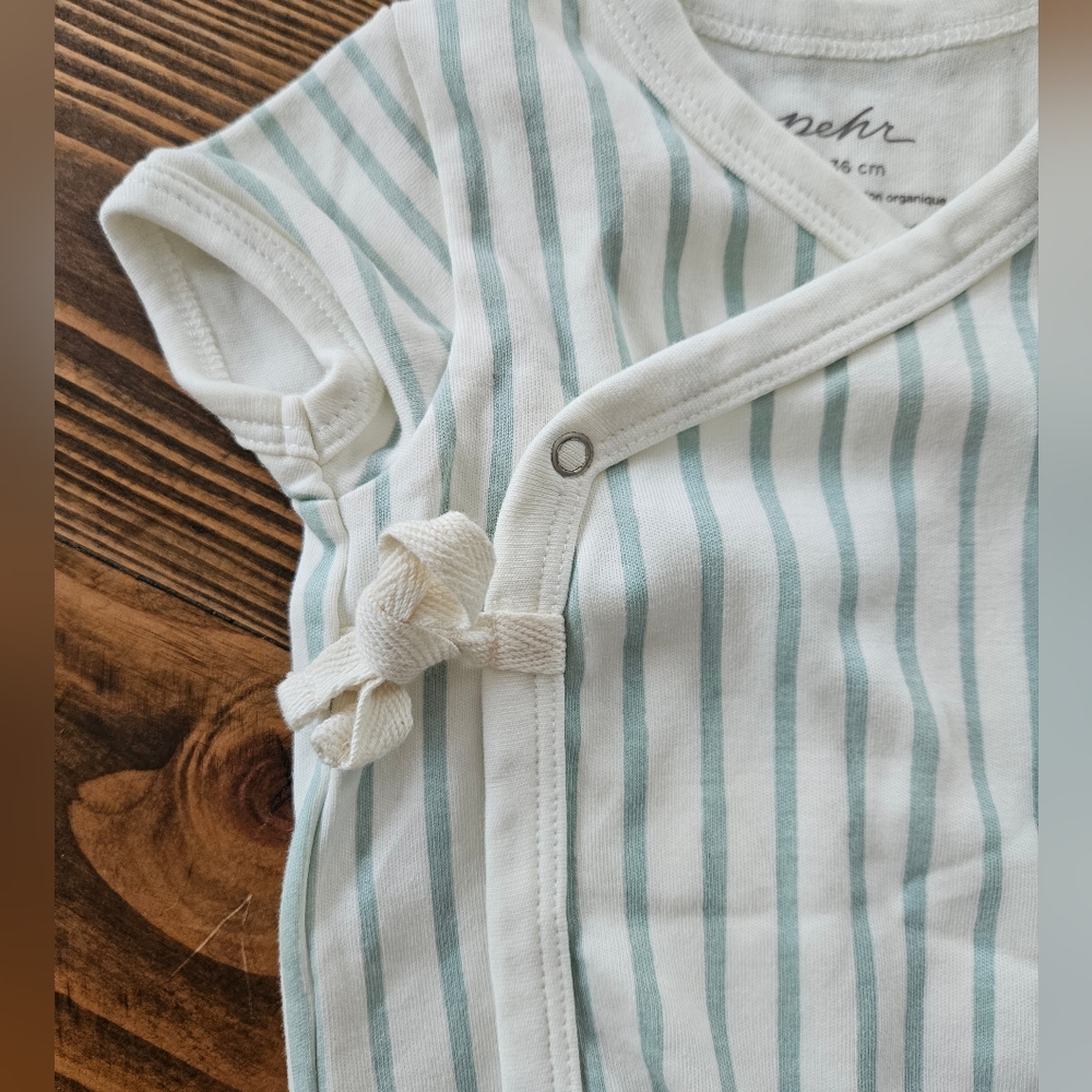Pehr Striped Baby Onesie with Side Tie - Picture 2 of 5